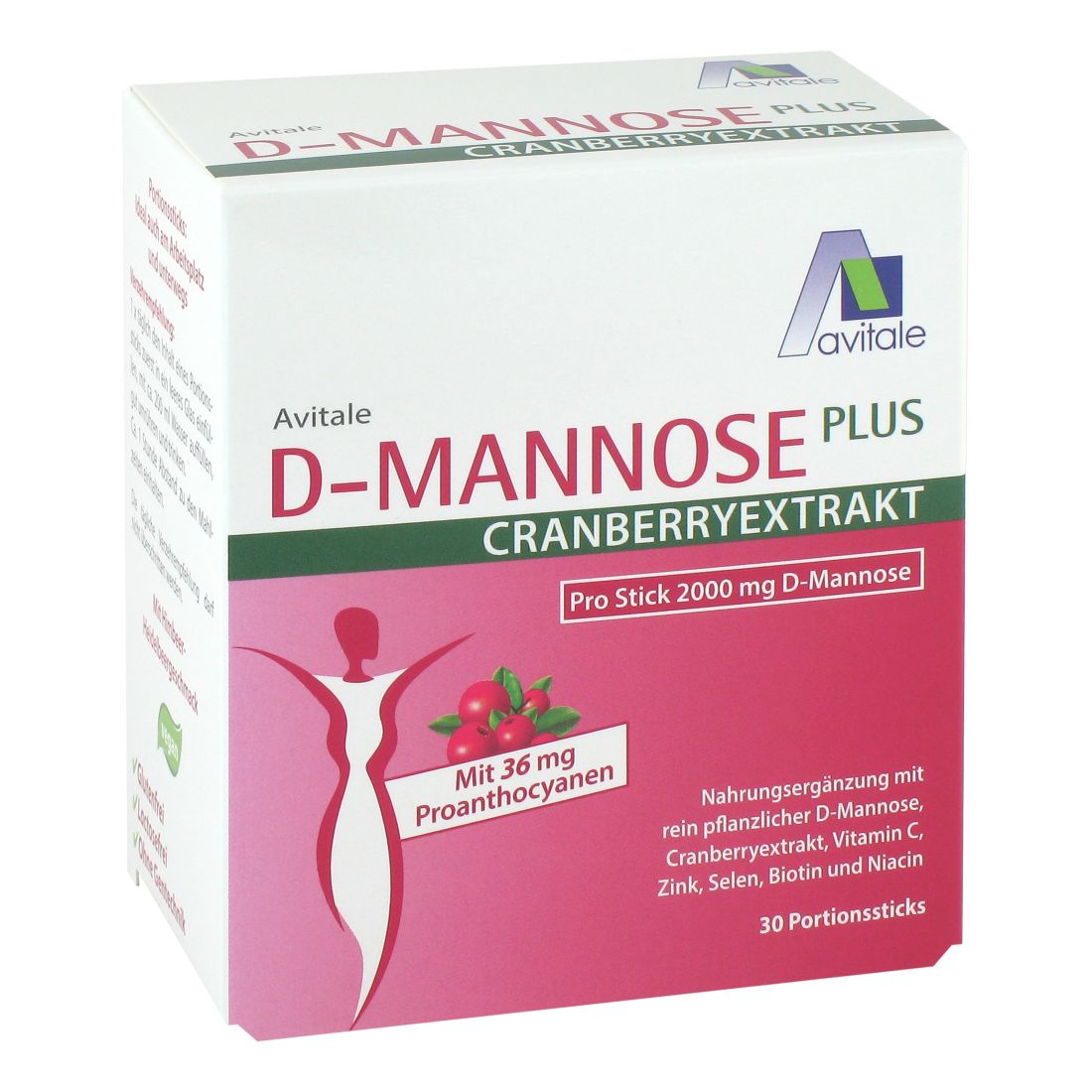 avitale-d-mannose-plus-cranberryextrakt-sticks-nahrungserg-nzung-blase image 1