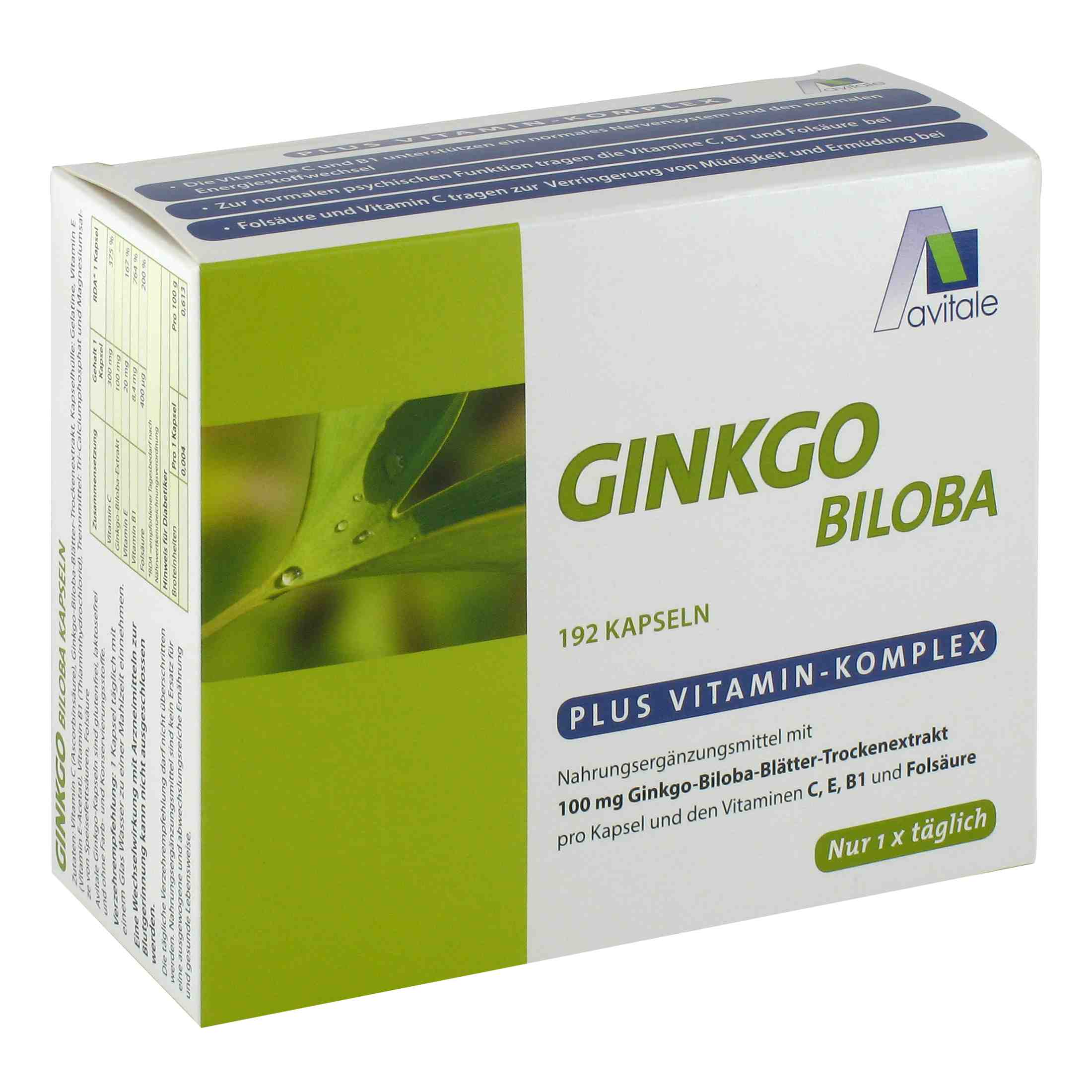 avitale-ginkgo-biloba-kapseln-100-mg-extrakt-vitamine image 1