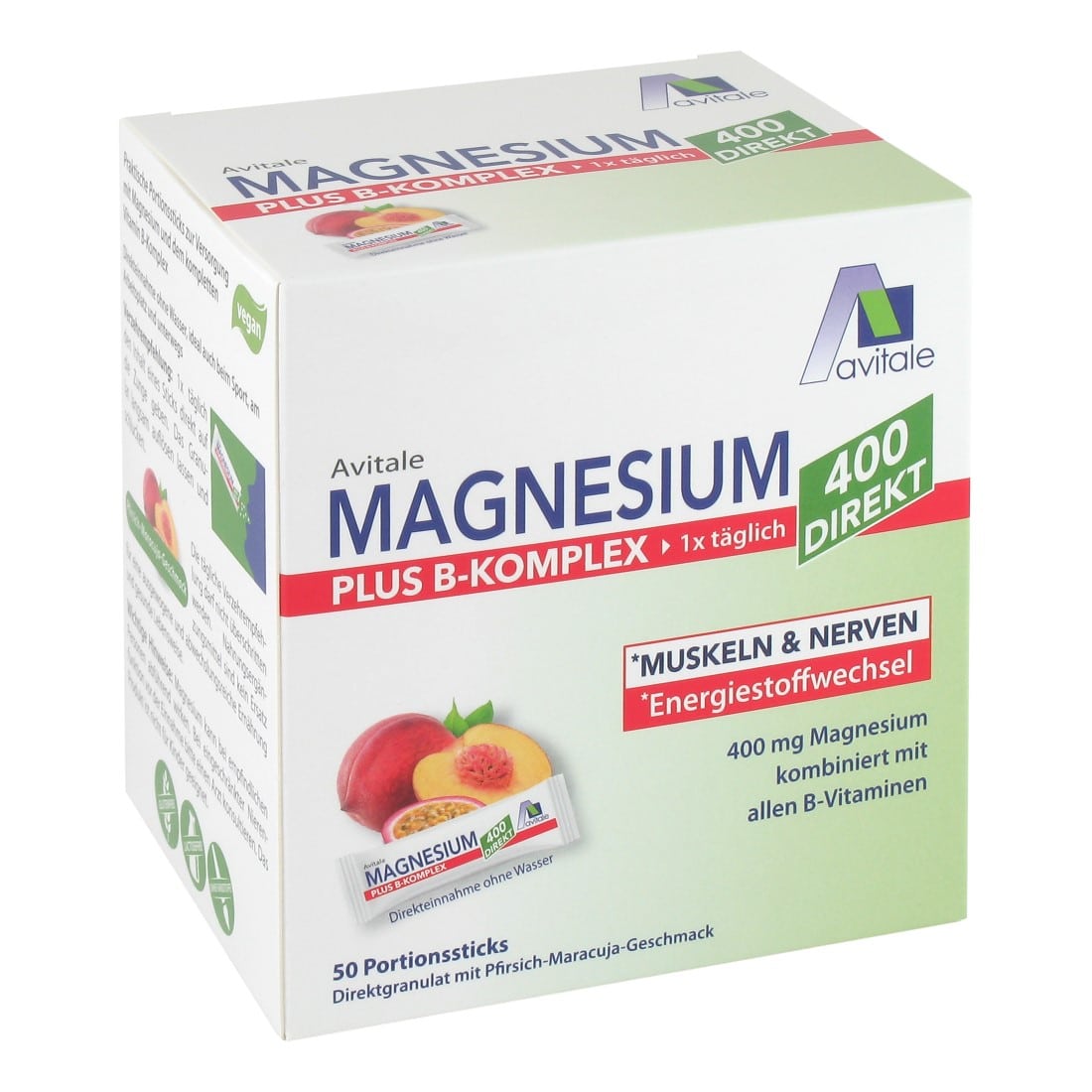avitale-magnesium-400-b-komplex-direkt-pfirsich-sticks image 1