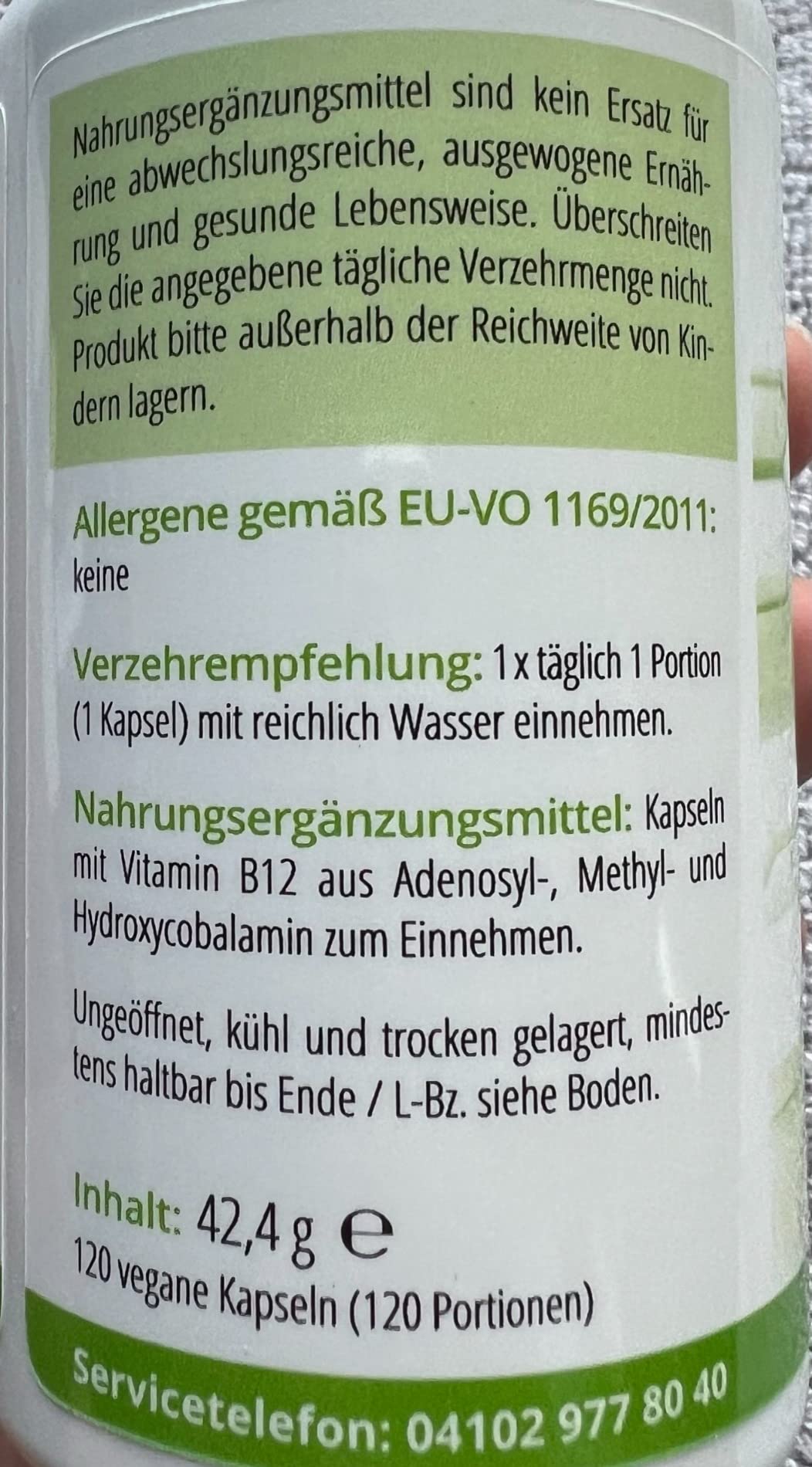 Dose ist groß