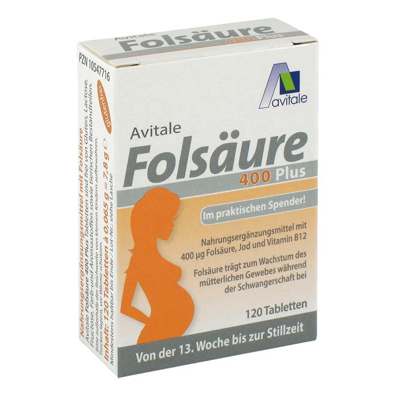 avitale-fols-ure-400-tabletten-nahrungserg-nzung-schwangerschaft image 1