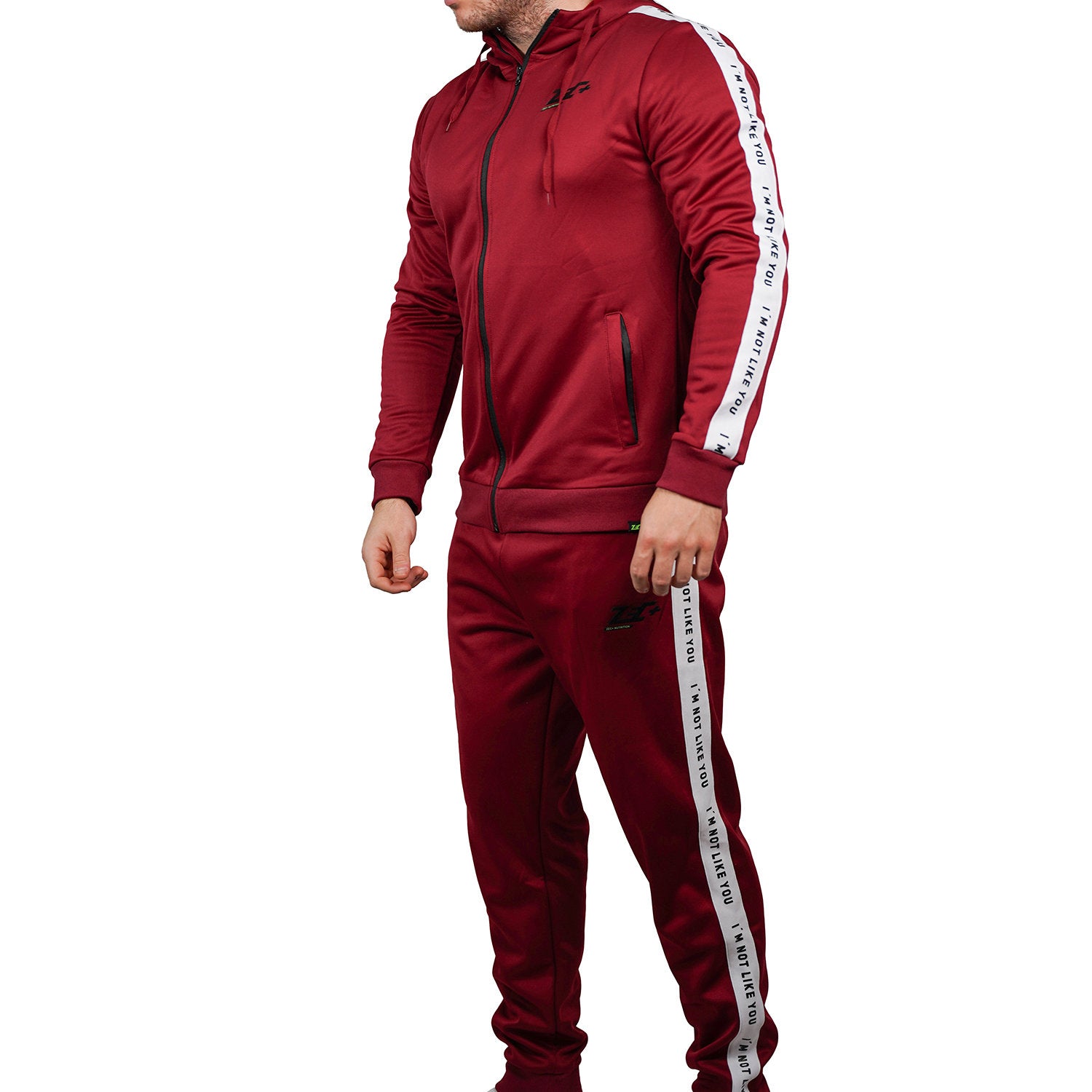 zec-vibes-trainingsanzug-herren-burgundy-polyester image 1