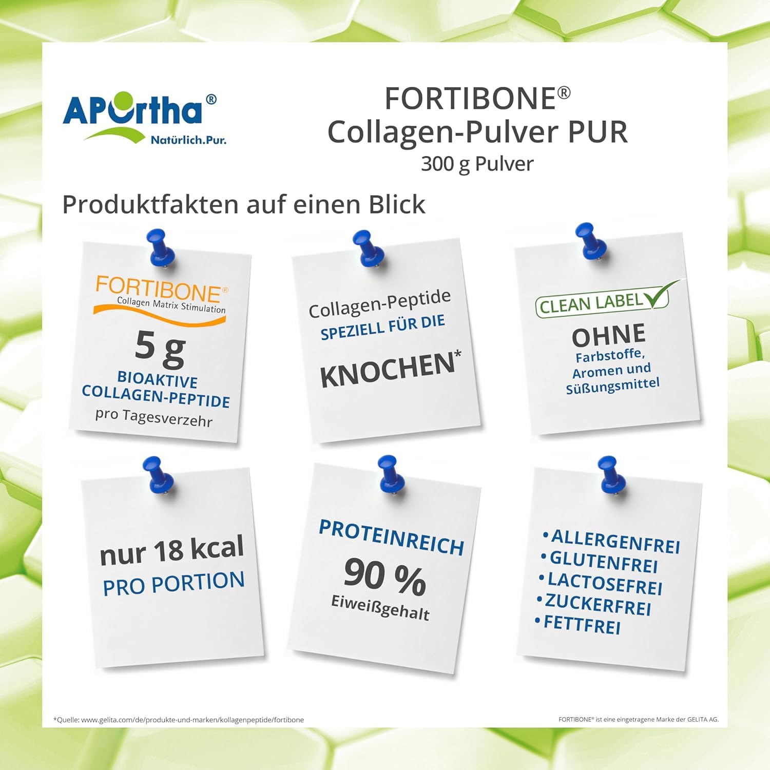 aportha-fortibone-b-rind-collagen-pulver-pur-300-g-neutral image 2