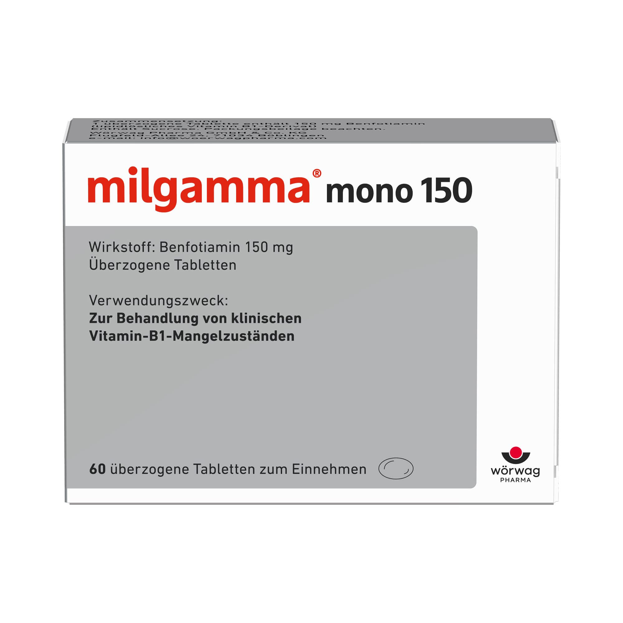 milgamma-mono-150-berzogene-tabletten-vitamin-b1-60-st image 1