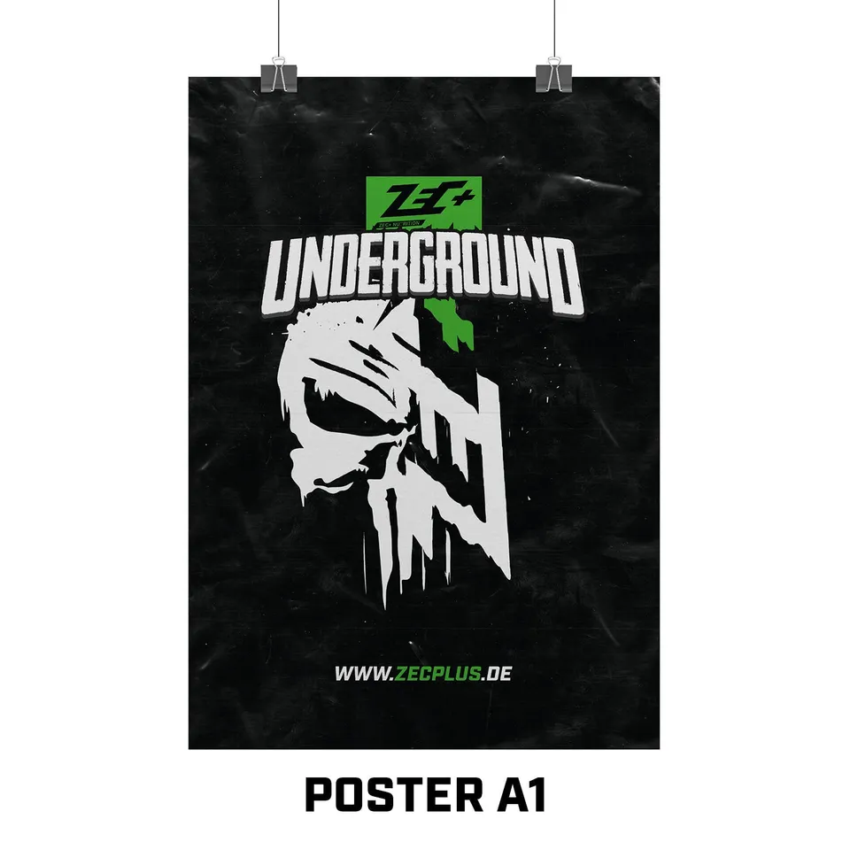 zec-poster-a2-punish-unleash-wandbild-fitness-motiv image 1