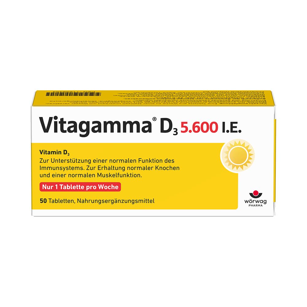 vitagamma-d3-5600-i-e-tabletten-50-stk-wochendepot image 1