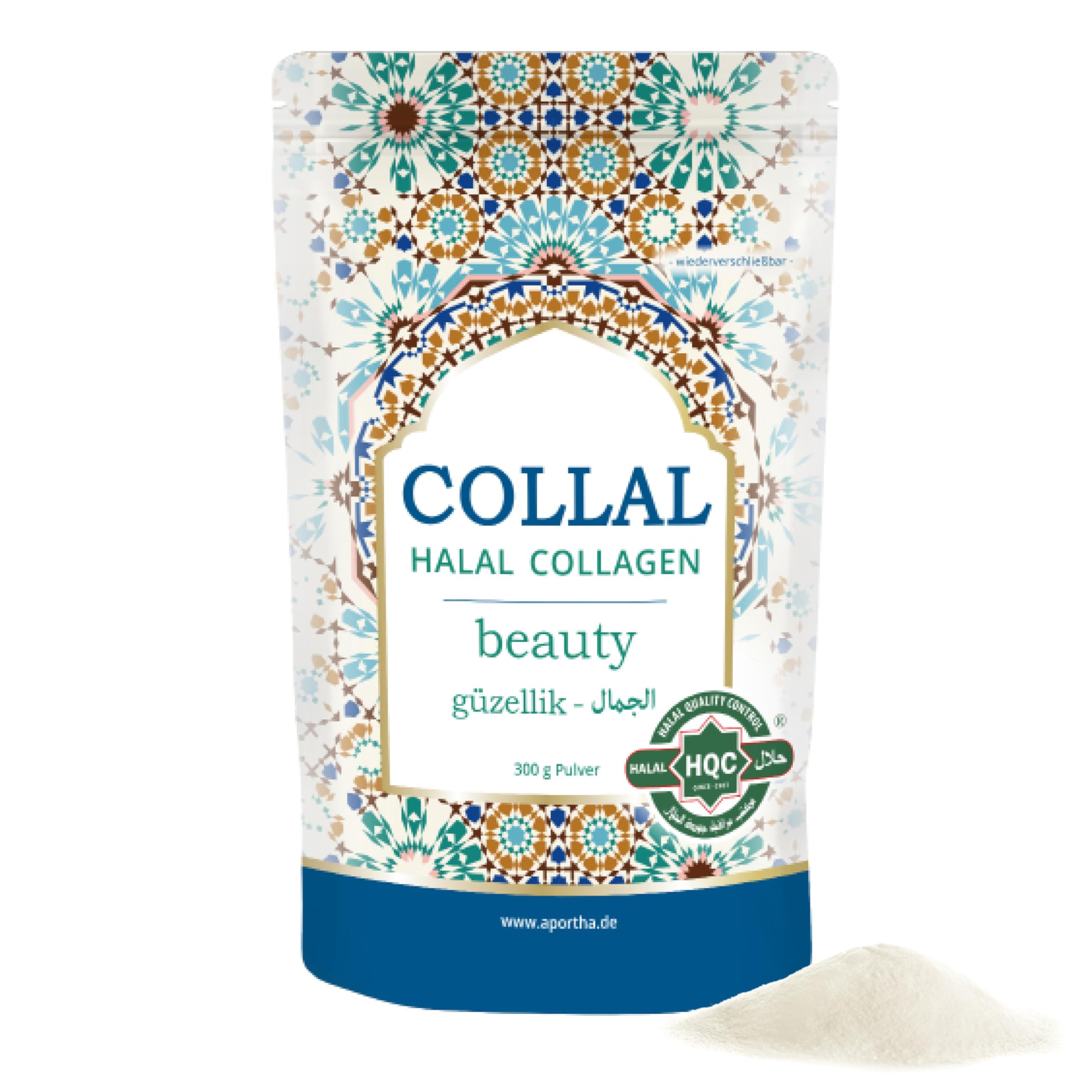 aportha-halal-collagen-beauty-pulver-300-g-geschmacksneutral image 1