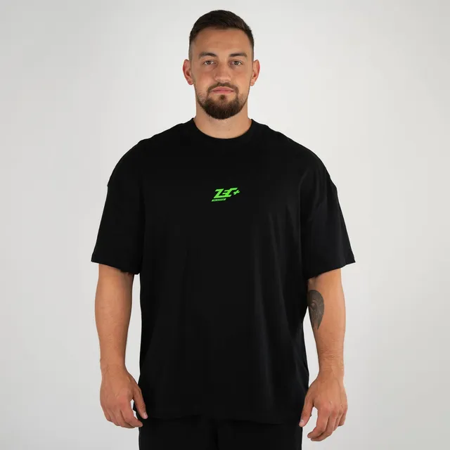 zec-basic-oversized-t-shirt-l-schwarz-baumwolle image 1