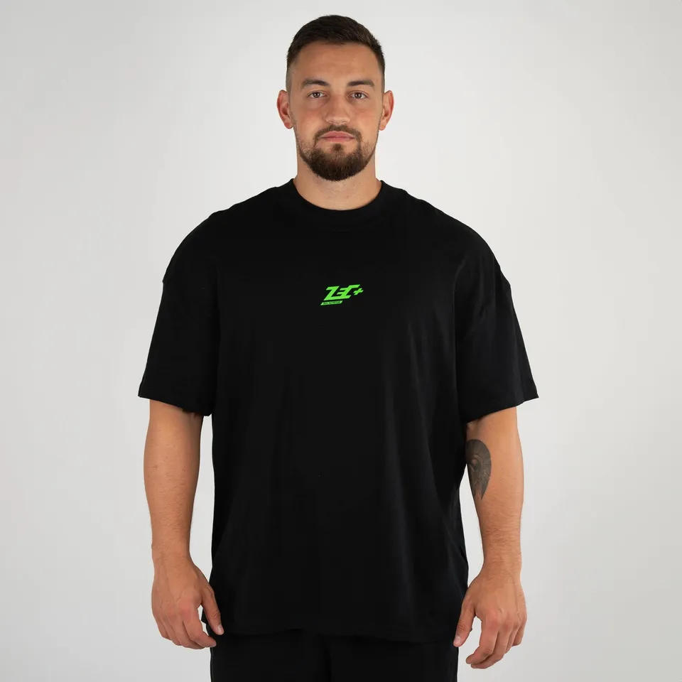 zec-basic-oversized-t-shirt-l-schwarz-baumwolle image 1