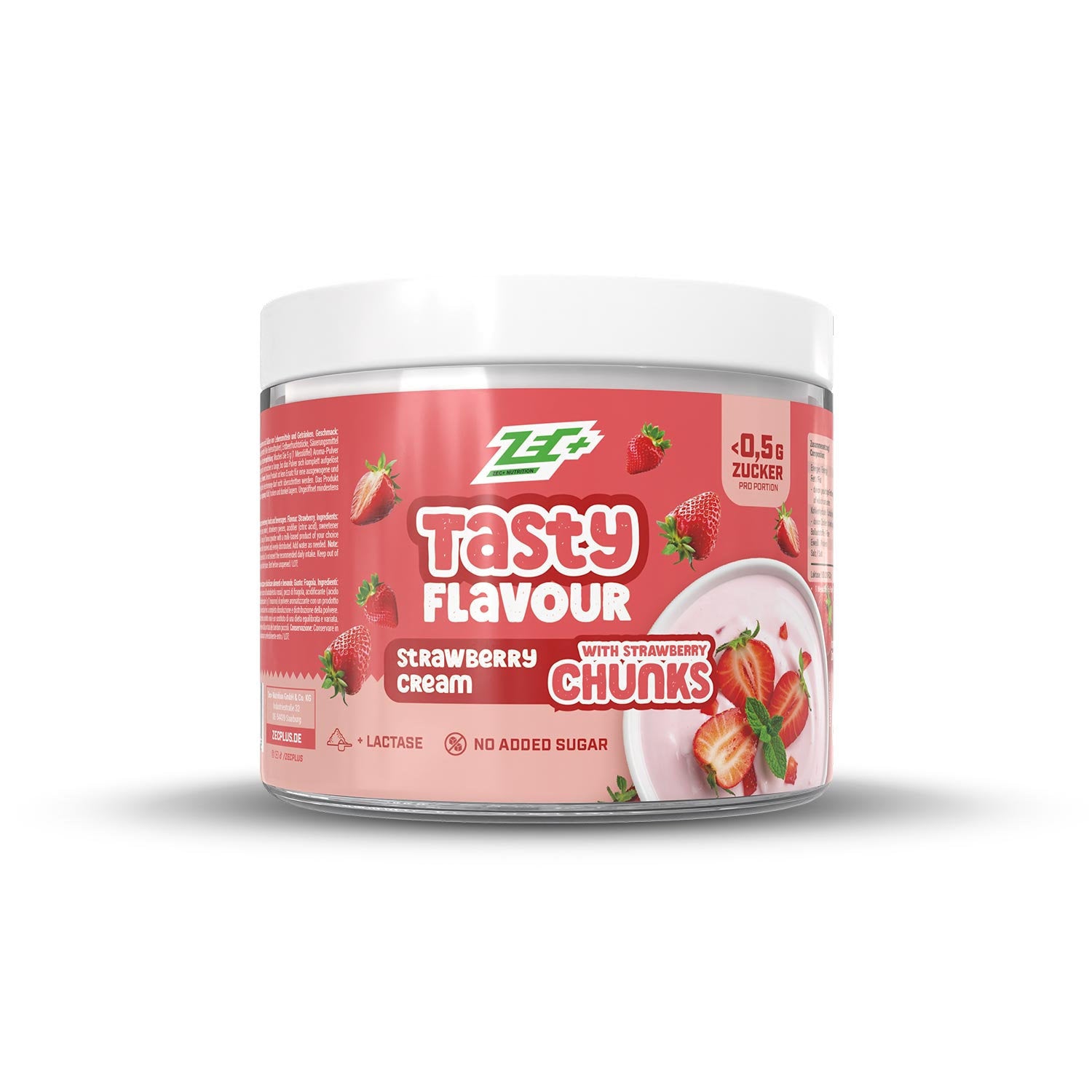zec-tasty-flavour-pulver-strawberry-yogurt-split-100g-kalorienarm image 1