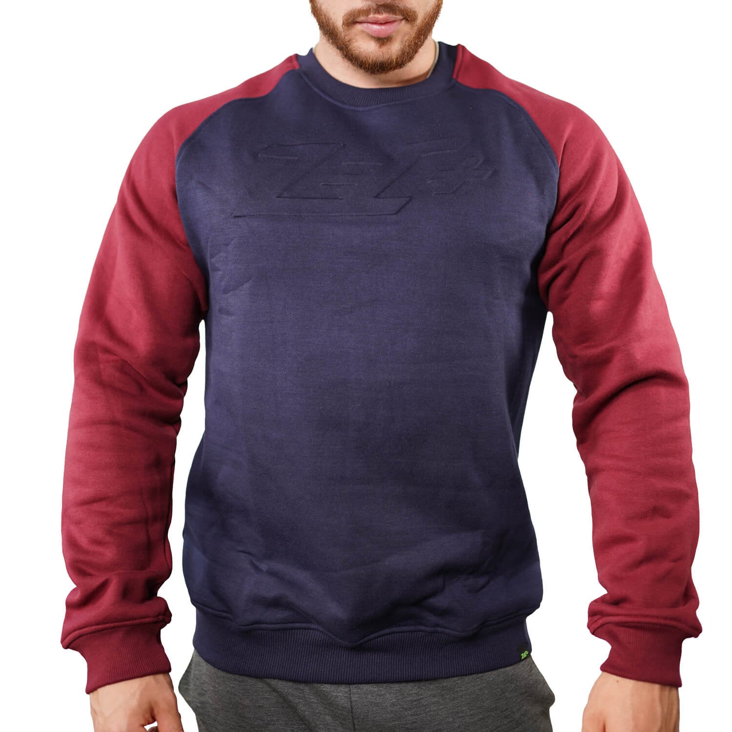 zec-hill-print-sweater-pullover-herren-l-schwarz-grau image 1