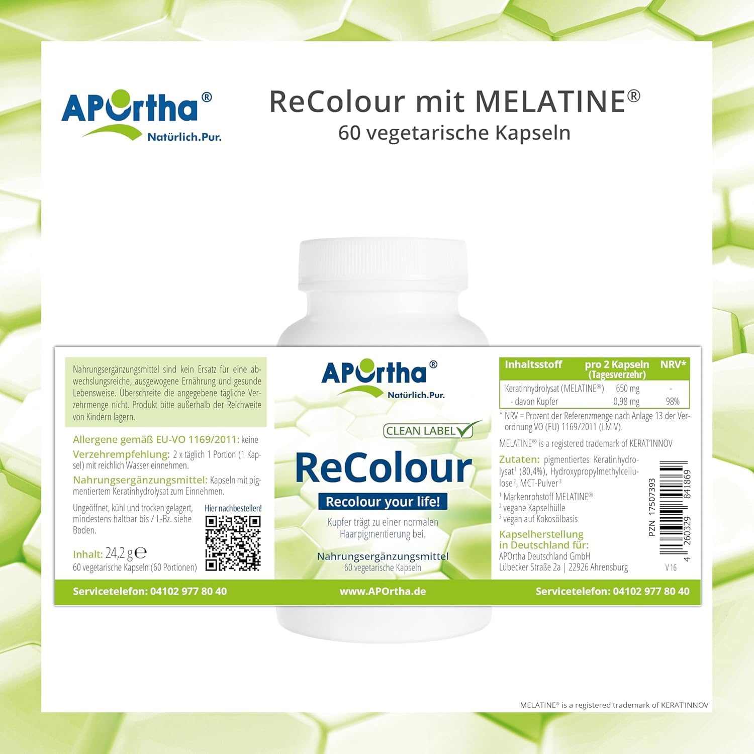 aportha-recolour-melatine-kapseln-60-stk-kupfer-haarpigment image 5