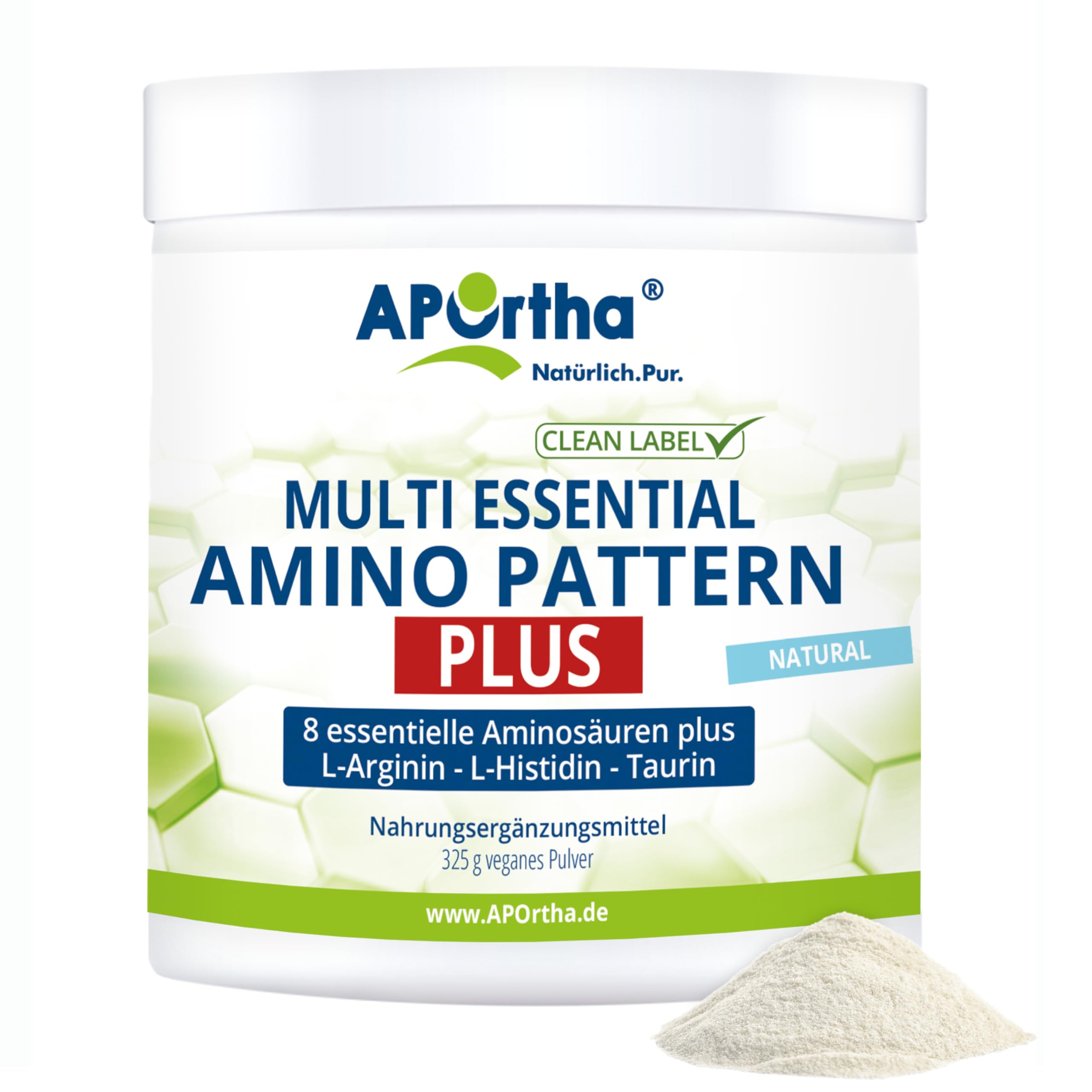 aportha-amino-pattern-plus-pulver-325-g-8-eaa-vegan image 1