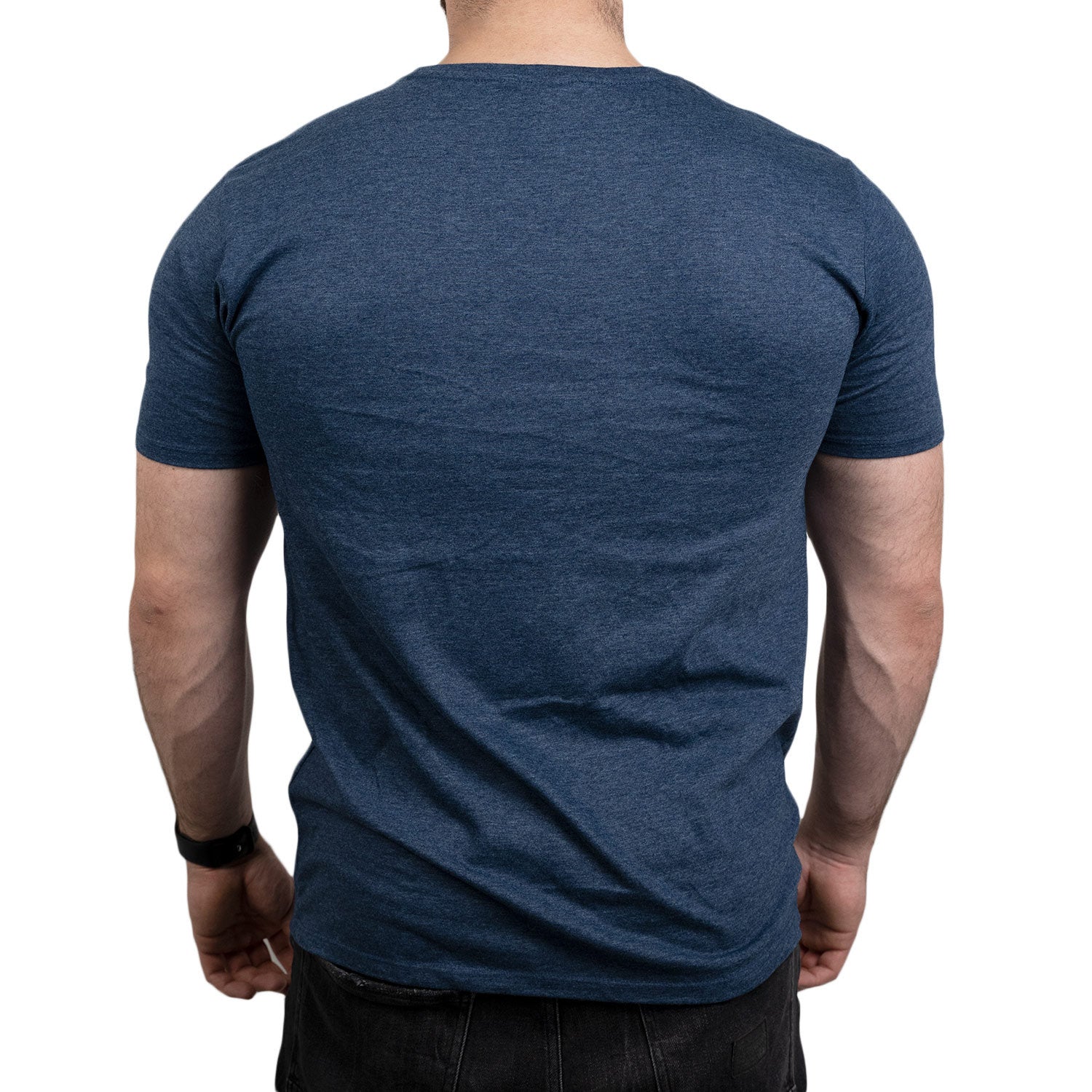 zec-melange-t-shirt-herren-t-shirt-schwarz-m-baumwolle image 2