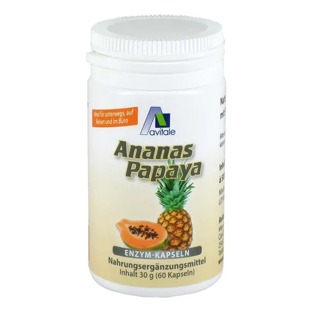 avitale-ananas-papaya-enzym-kapseln-zu-mahlzeiten image 1