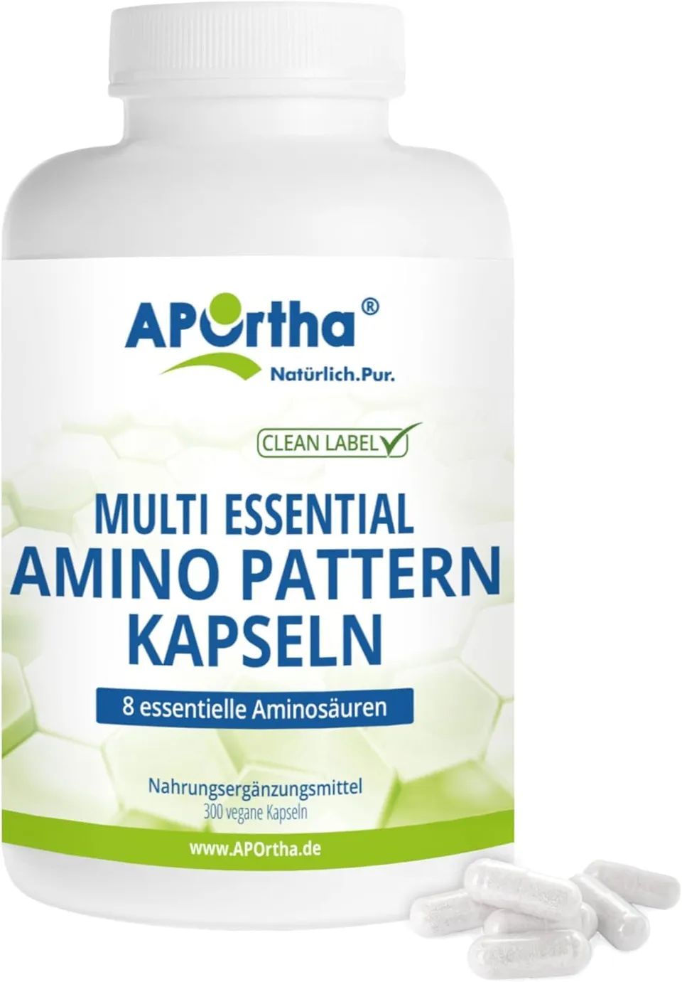 aportha-aminos-uren-multi-essential-amino-pattern-eaa-300-kapseln image 1
