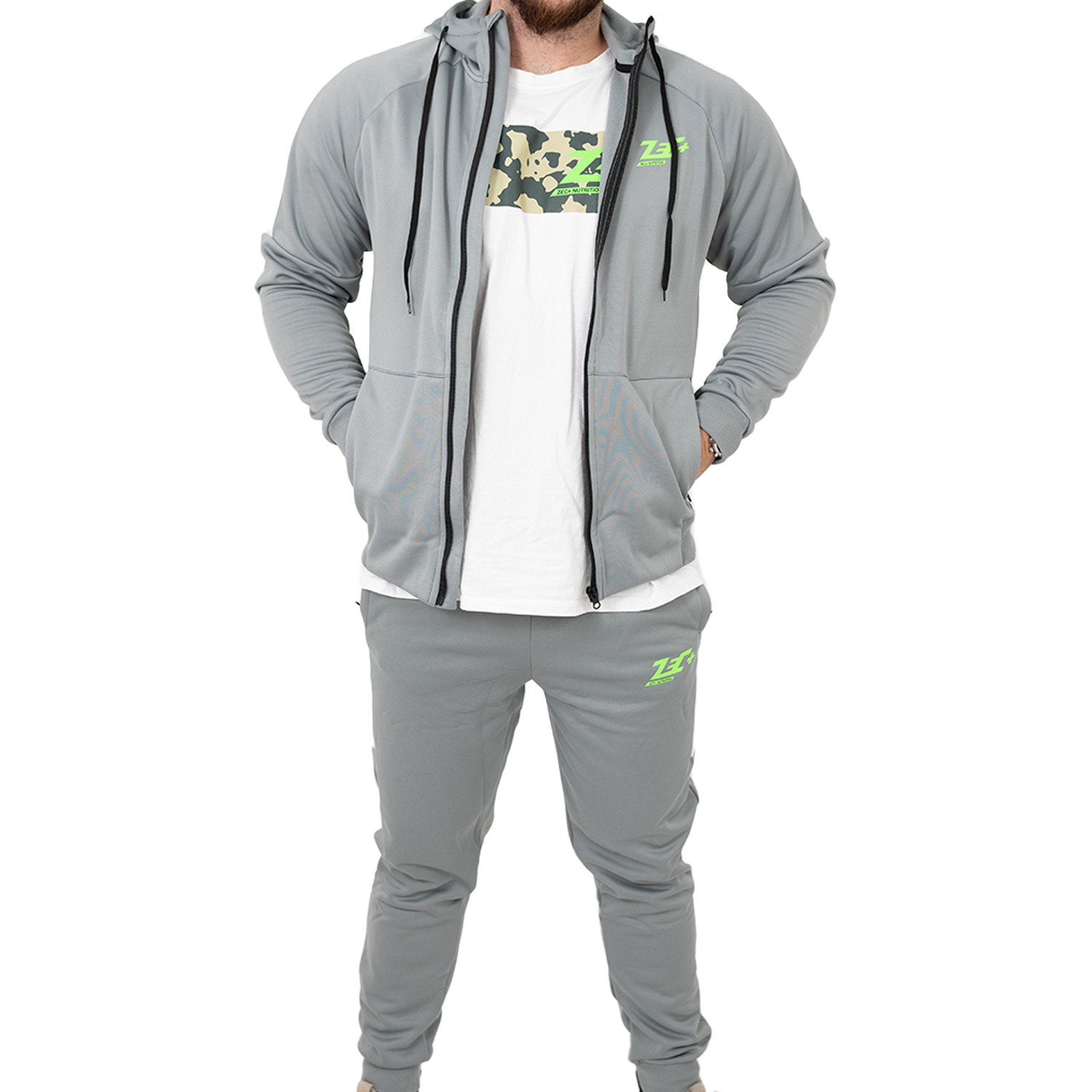 zec-passion-tracksuit-trainingsanzug-grau-polyester image 4