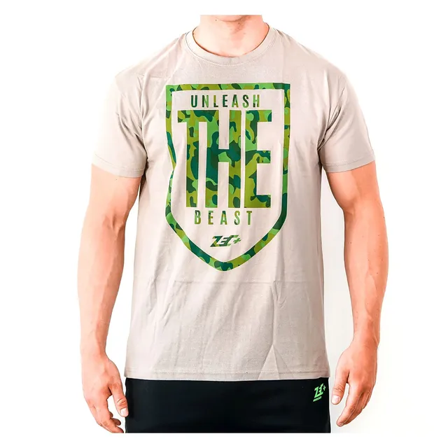 zec-unleash-the-beast-t-shirt-olivgr-n-baumwolle image 1