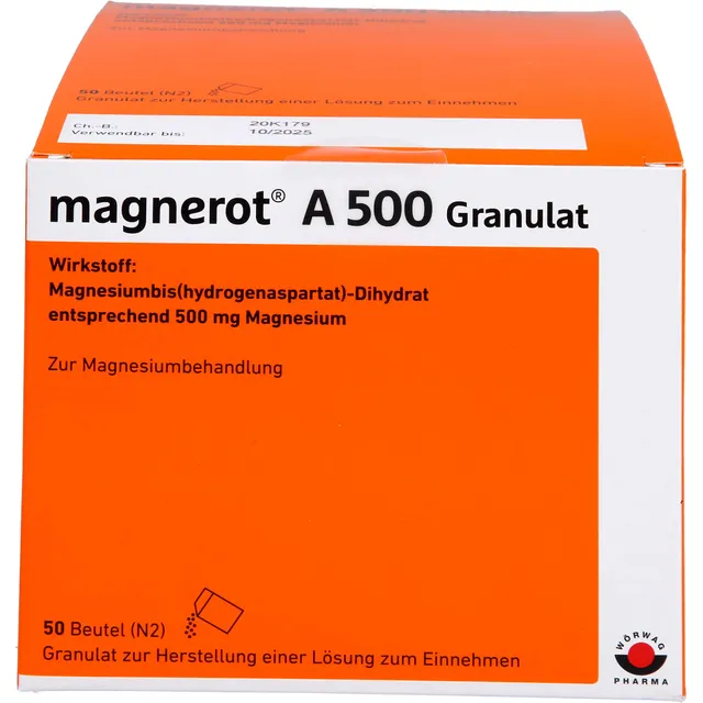magnerot-a-500-granulat-50-beutel-magnesium-passionsfrucht image 1