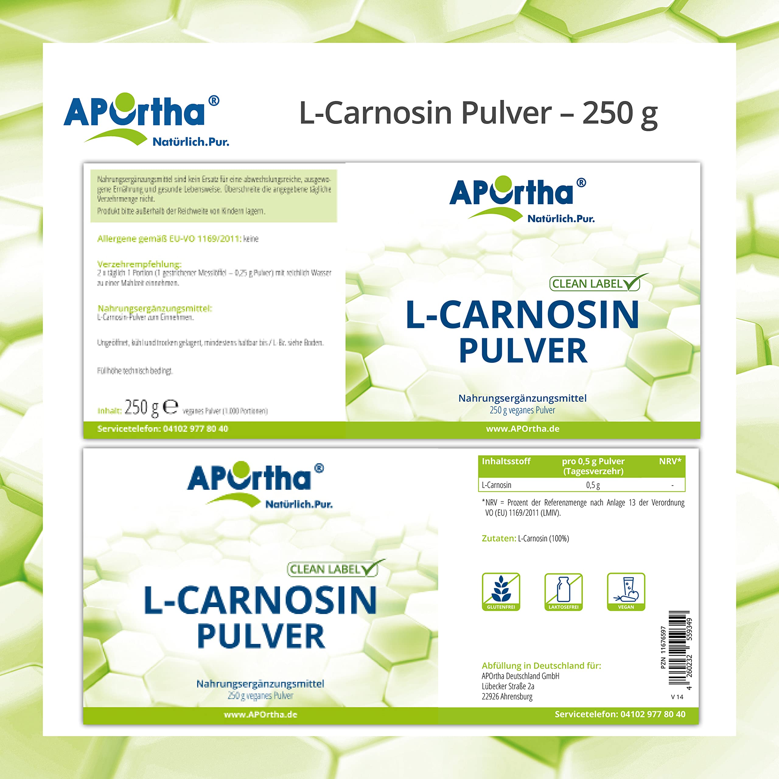aportha-l-carnosin-pulver-250-g-vegan-rein image 4