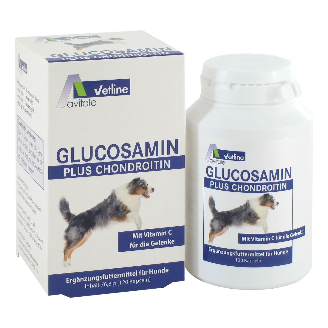 avitale-vetline-f-r-hunde-futtererg-nzung-glucosamin-kapseln image 1