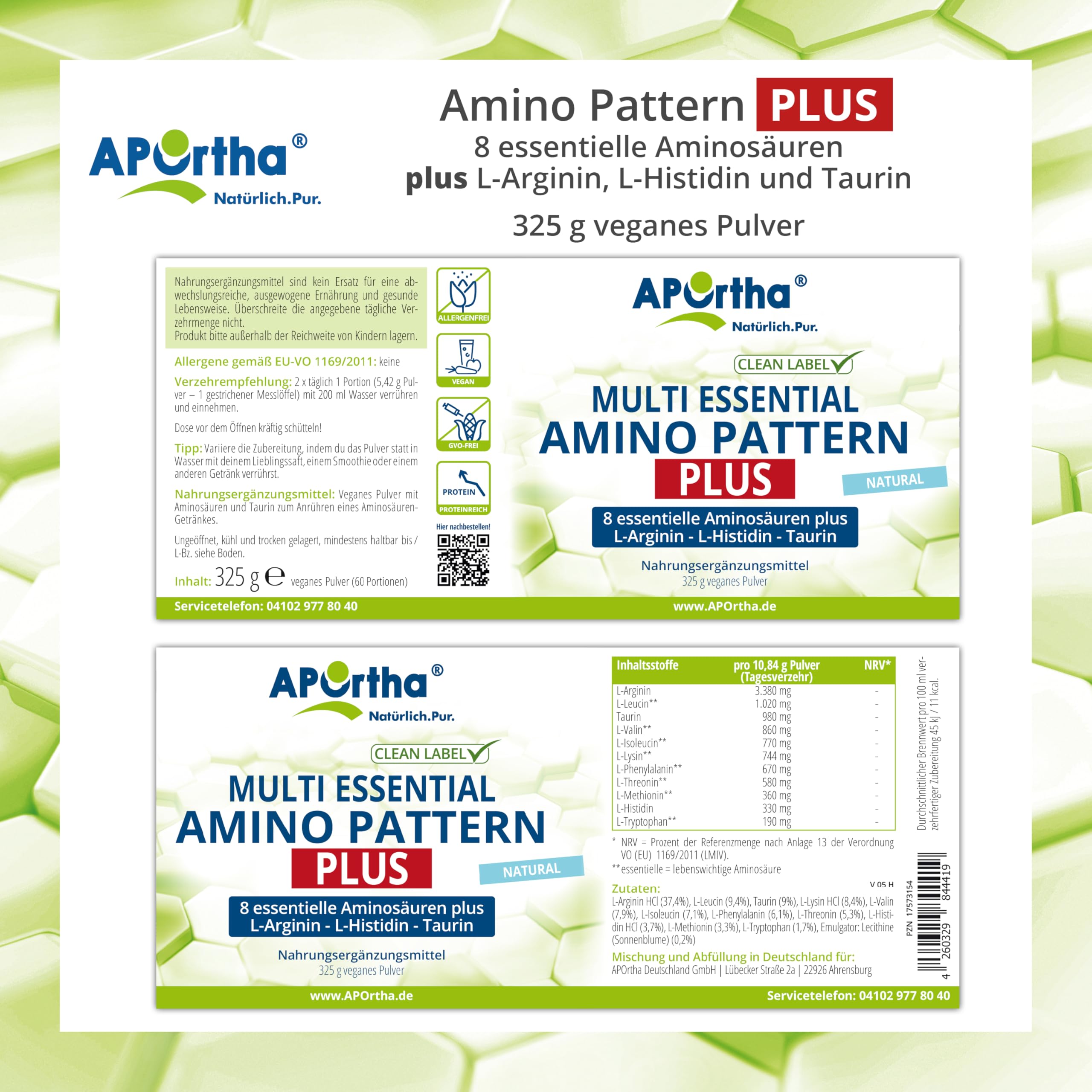 aportha-amino-pattern-plus-pulver-325-g-8-eaa-vegan image 4