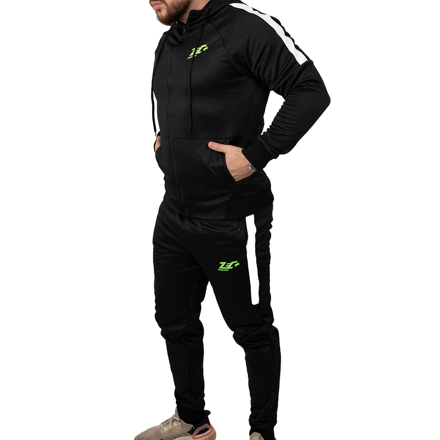 zec-passion-tracksuit-trainingsanzug-schwarz-jacke-hose image 3