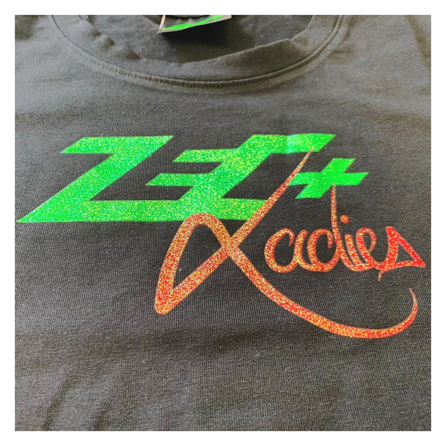 zec-health-ladies-glitter-shirt-t-shirt-schwarz-polyester image 2