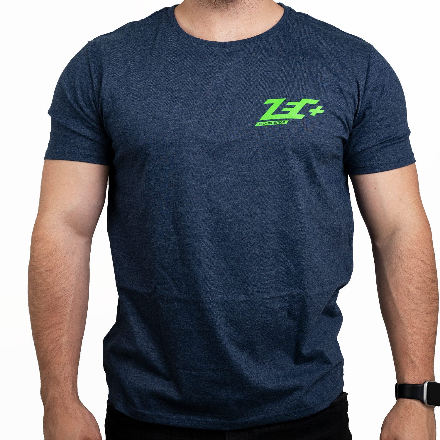 zec-melange-t-shirt-herren-t-shirt-schwarz-m-baumwolle image 1