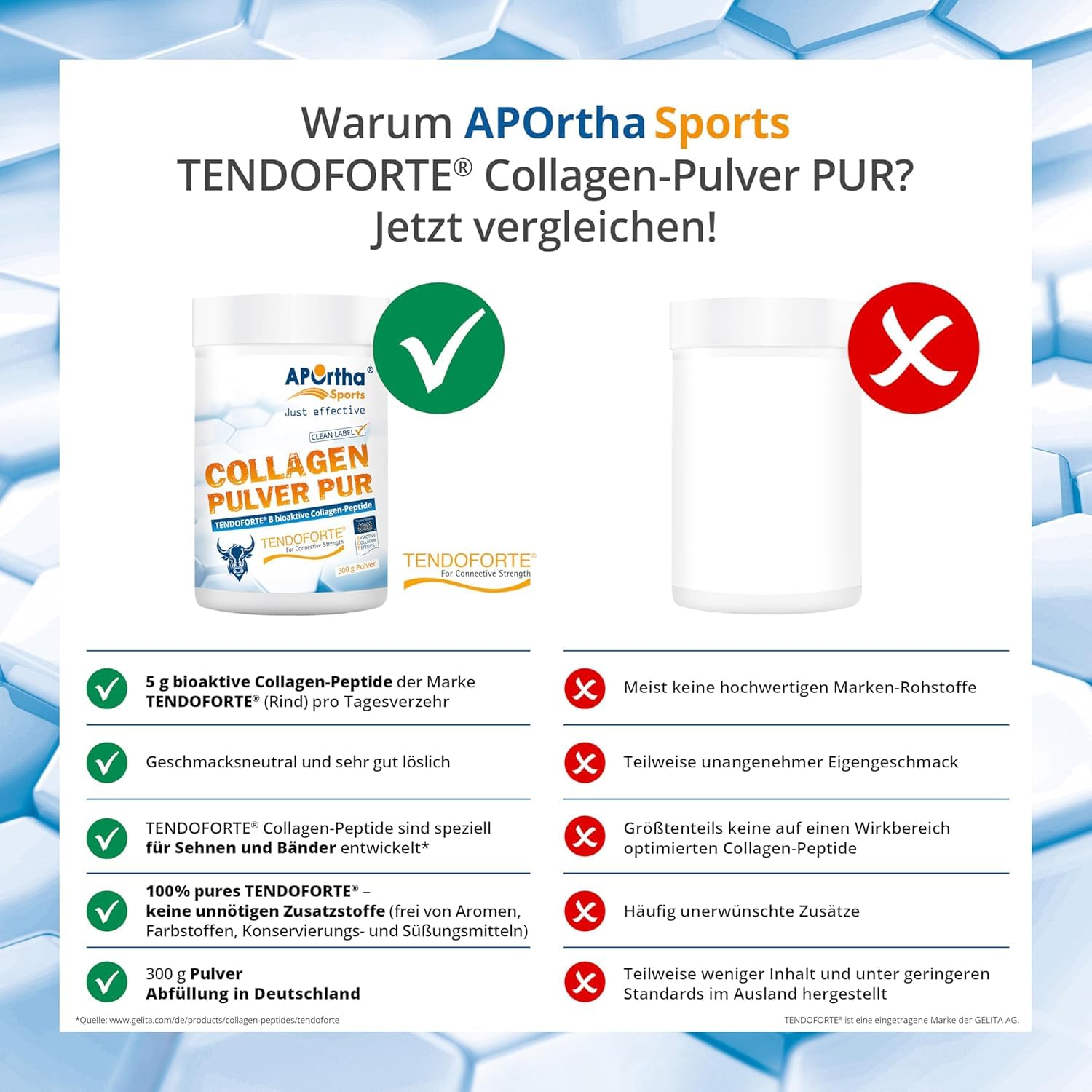aportha-sports-tendoforte-collagen-pulver-pur-300-g-sehnen image 5