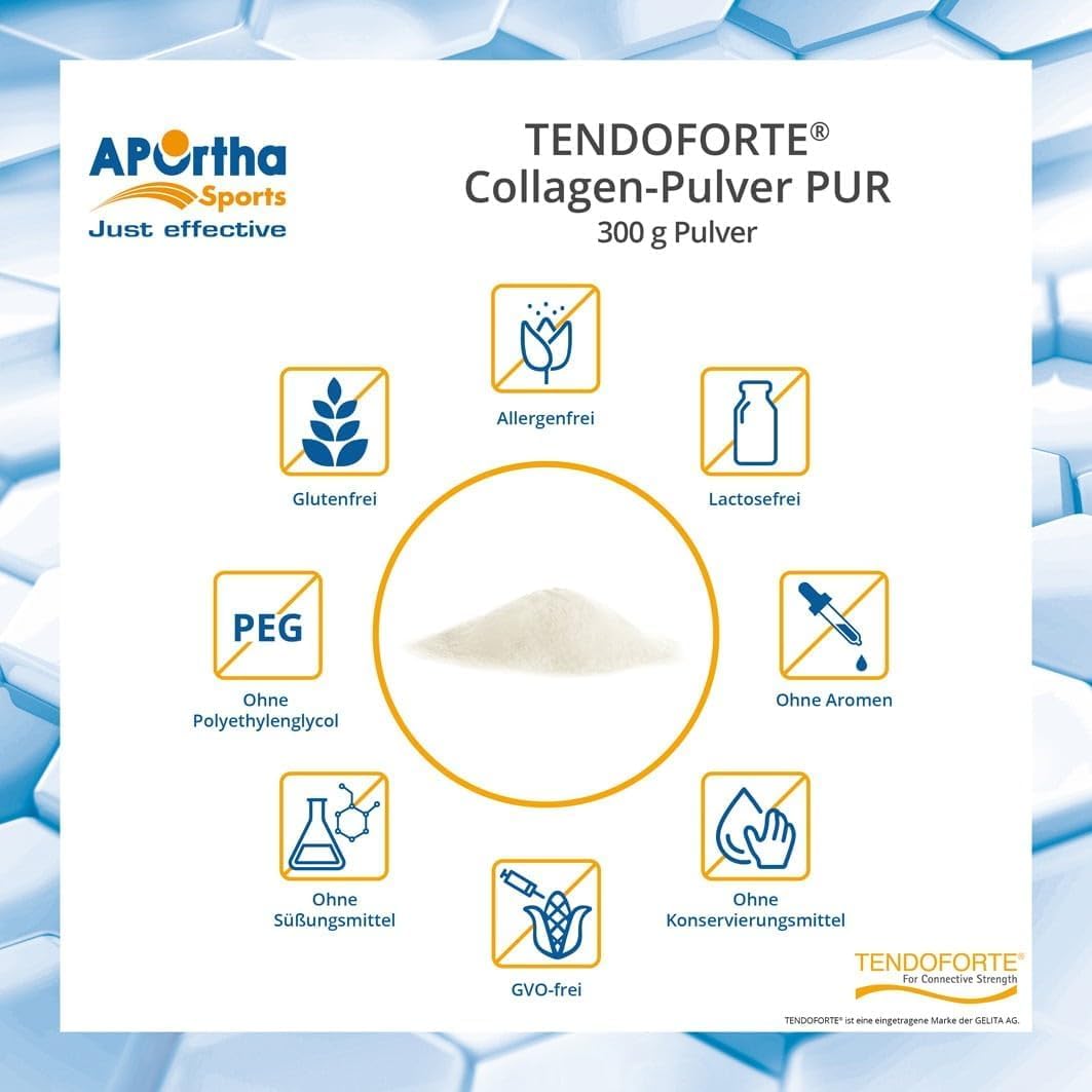 aportha-sports-tendoforte-collagen-pulver-pur-300-g-sehnen image 4