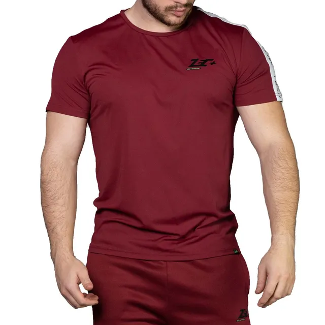 zec-vibes-t-shirt-herren-burgundy-l-100-polyester image 1