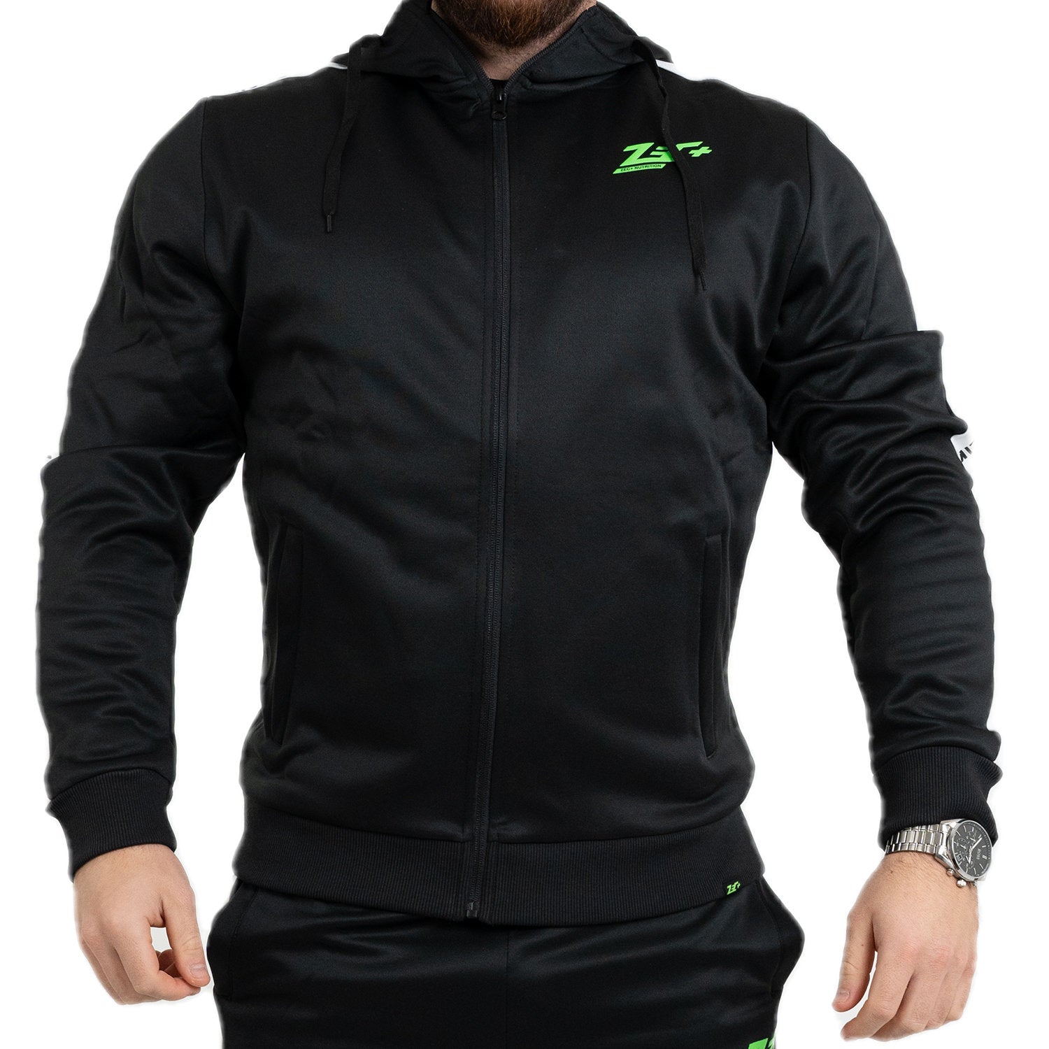 zec-vibes-zipped-hoodie-herren-green-l-100-polyester image 3