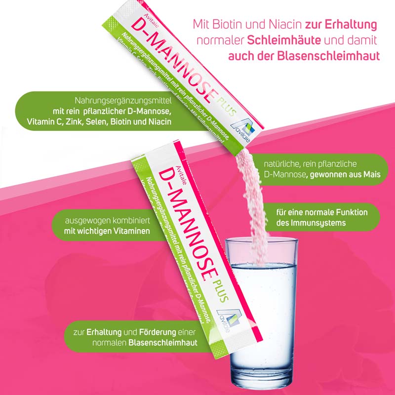 avitale-d-mannose-plus-sticks-himbeere-2000-mg-blase-2 image 2