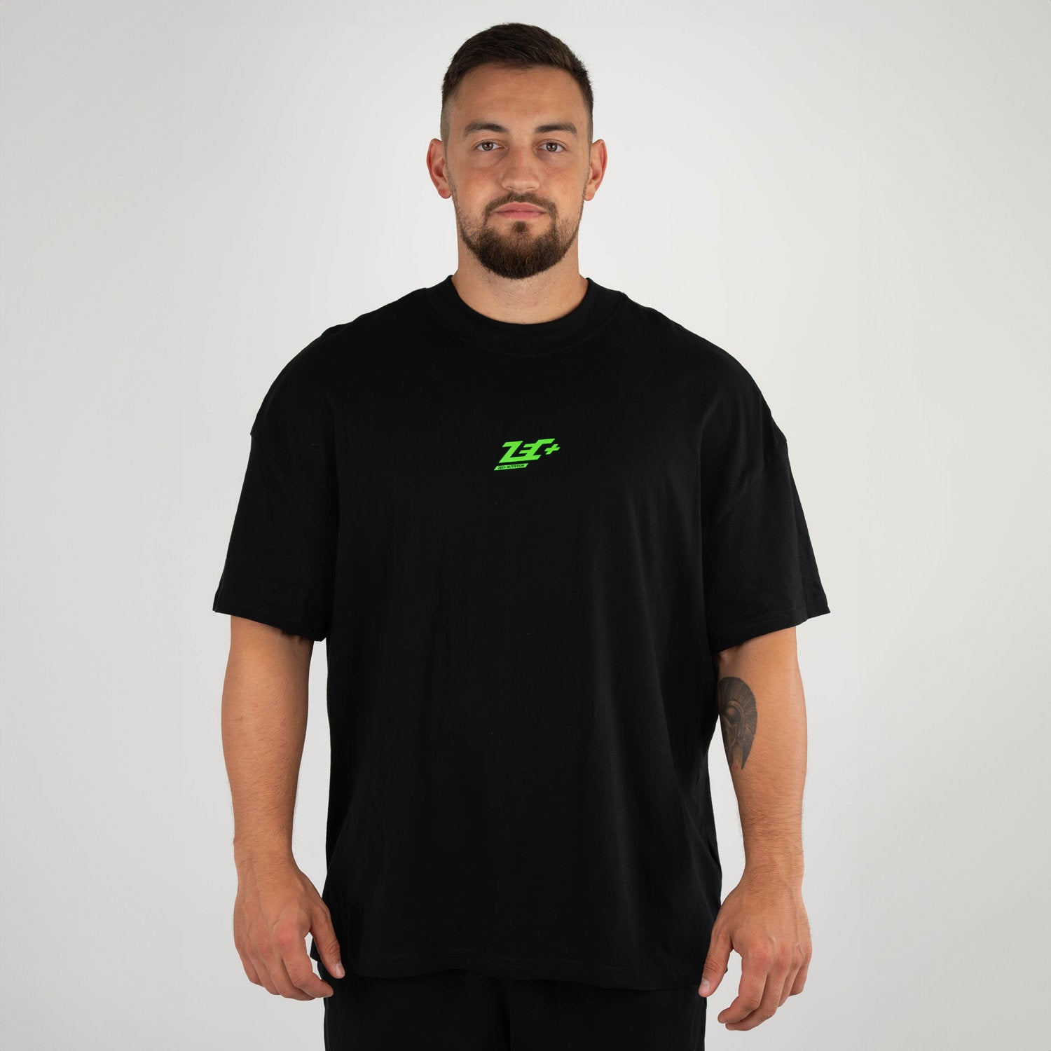 zec-basic-oversized-t-shirt-l-schwarz-baumwolle image 1