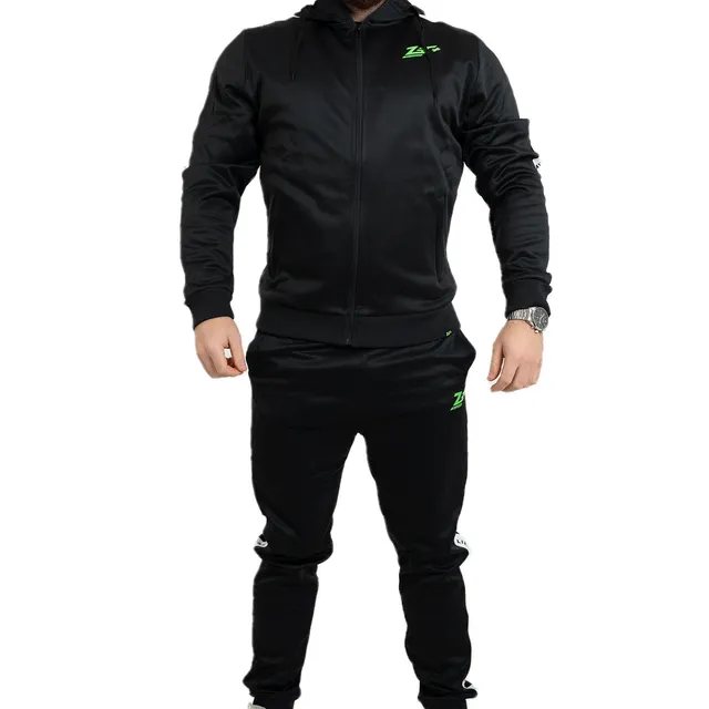 zec-vibes-anzug-black-trainingsanzug-jacke-hose-polyester image 1