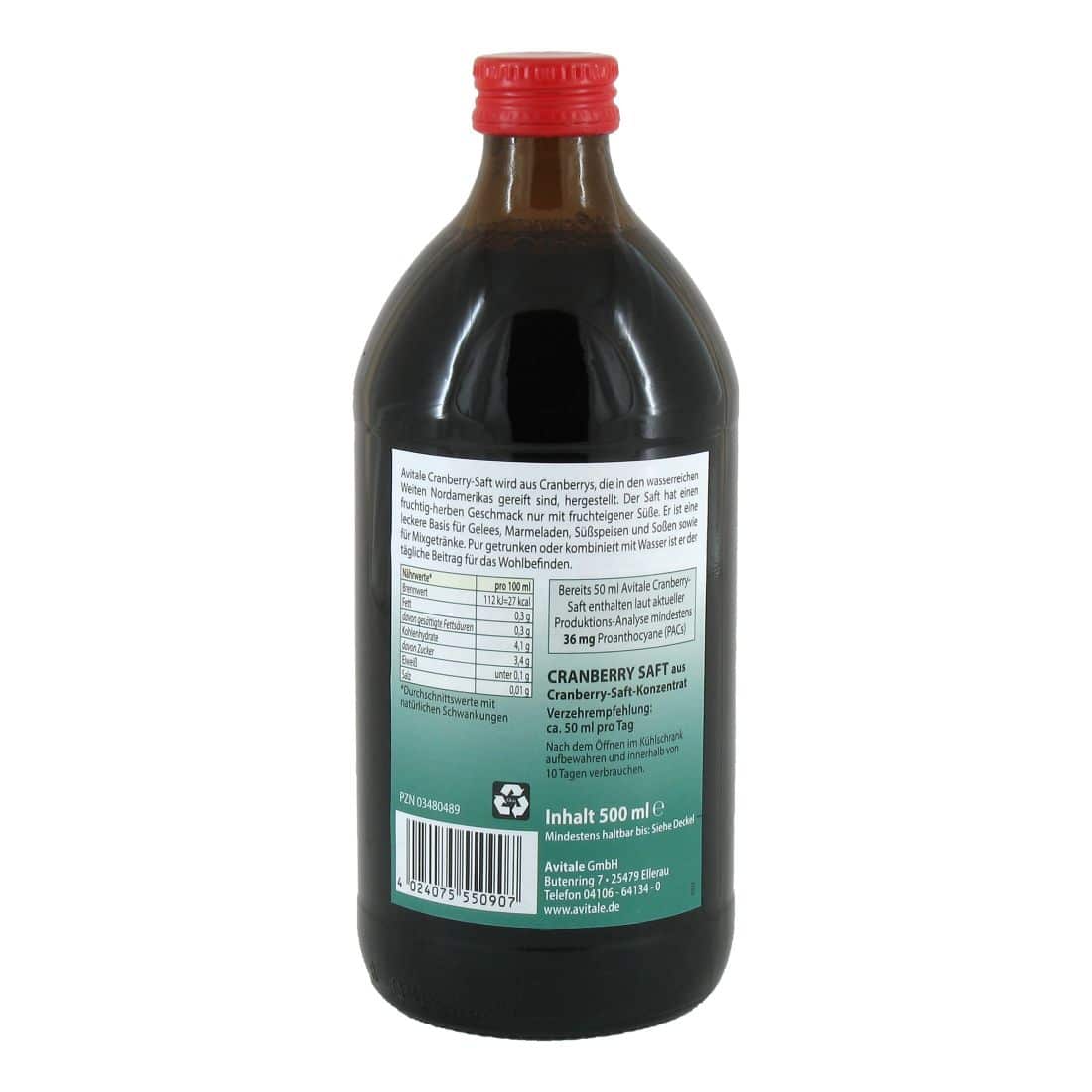 avitale-cranberrysaft-fruchtsaft-mit-pacs image 2
