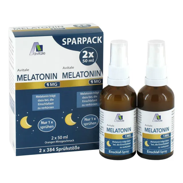avitale-melatonin-1mg-einschlaf-spray-orange-minz-sparpack image 1