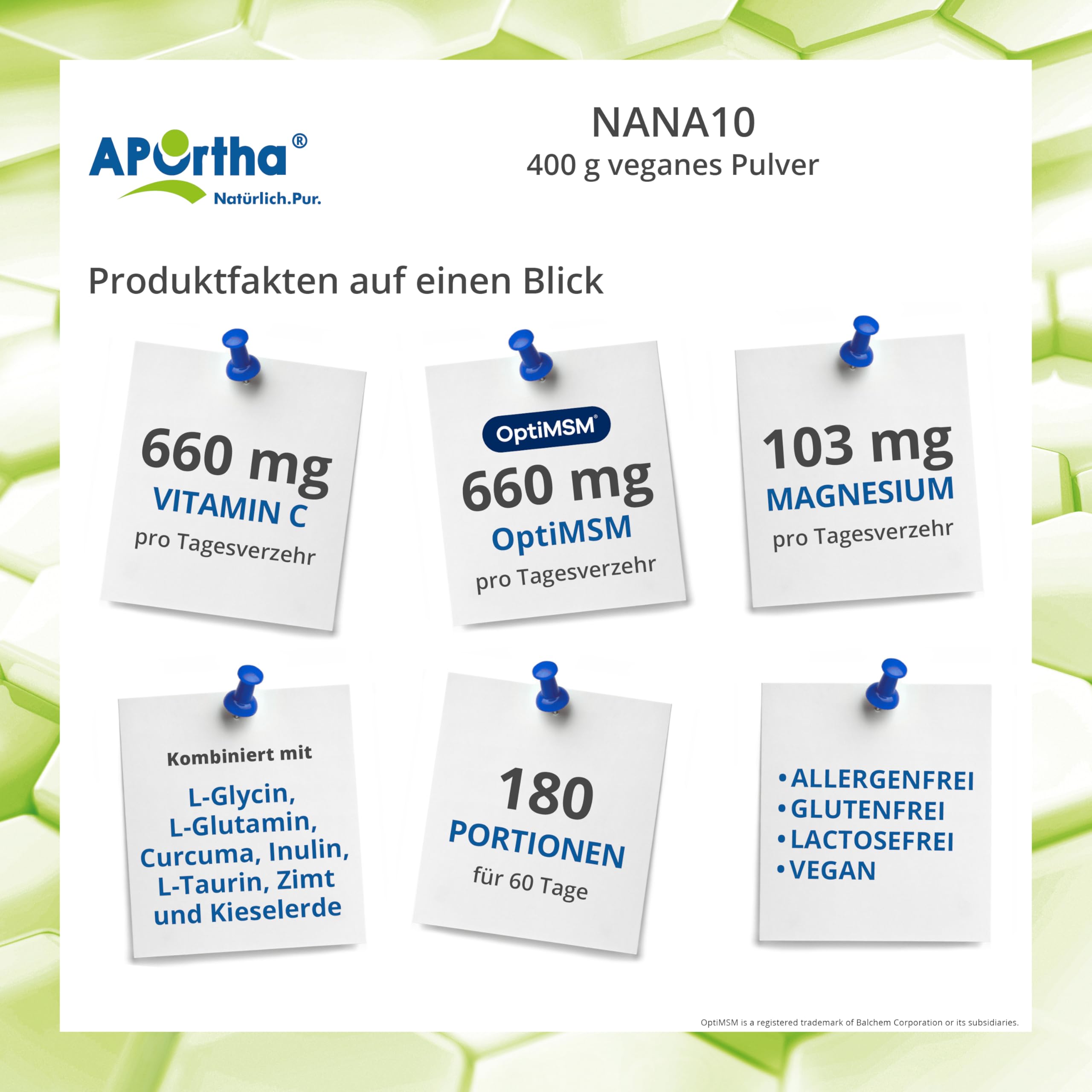 aportha-nana10-veganes-pulver-400-g-vitamin-c-magnesium image 2