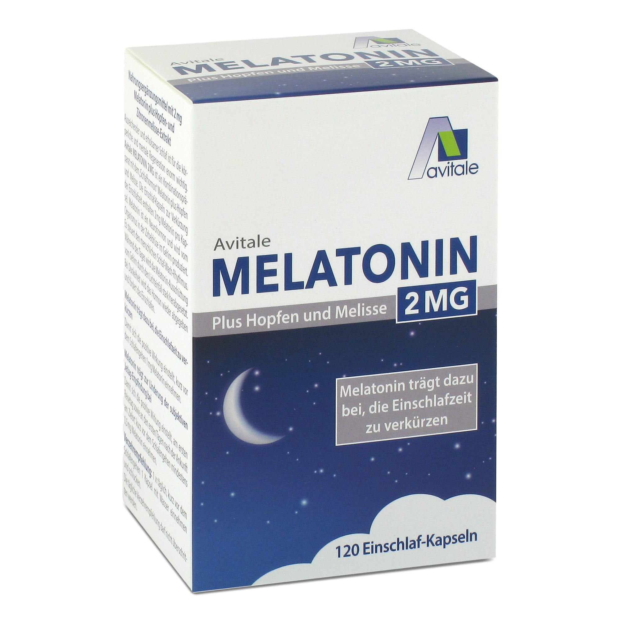 avitale-melatonin-2mg-einschlaf-kapseln-hopfen-melisse image 1