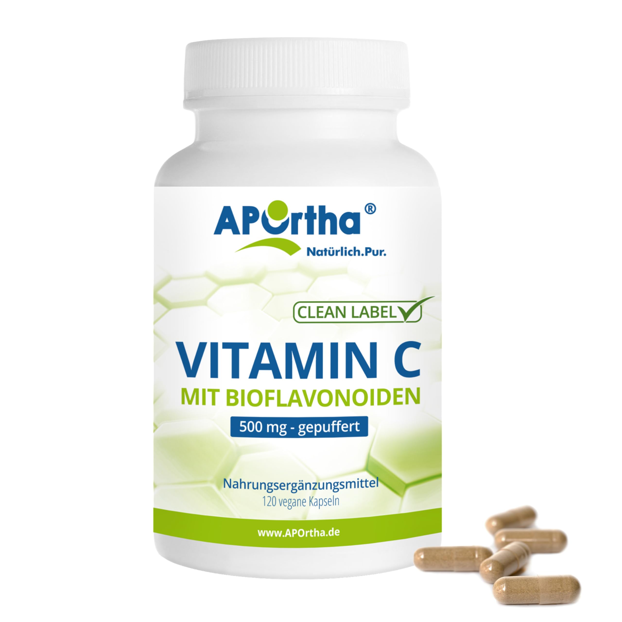 aportha-vitamin-c-gepuffert-kapseln-120-st-500-mg-vegan-magenschonend image 1