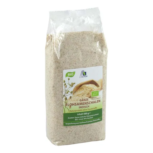 avitale-flohsamenschalen-bio-500g-ganze-schalen-ballaststoffe image 1
