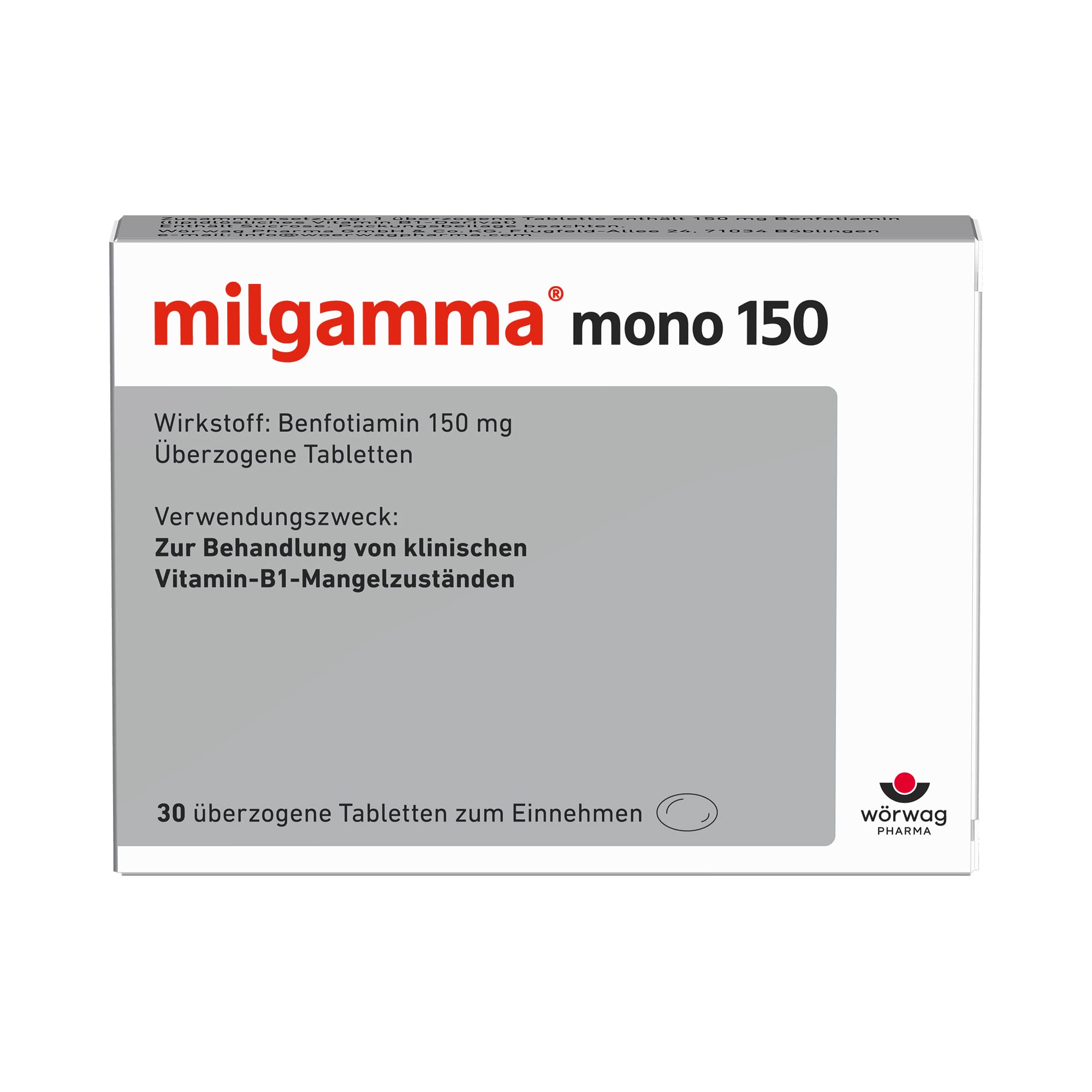 milgamma-mono-150-tabletten-30-berzogene-tabletten-b1 image 1