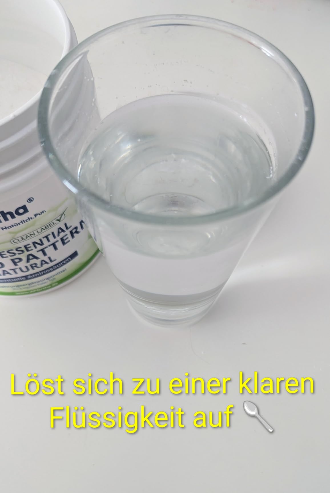 Löst sich schnell