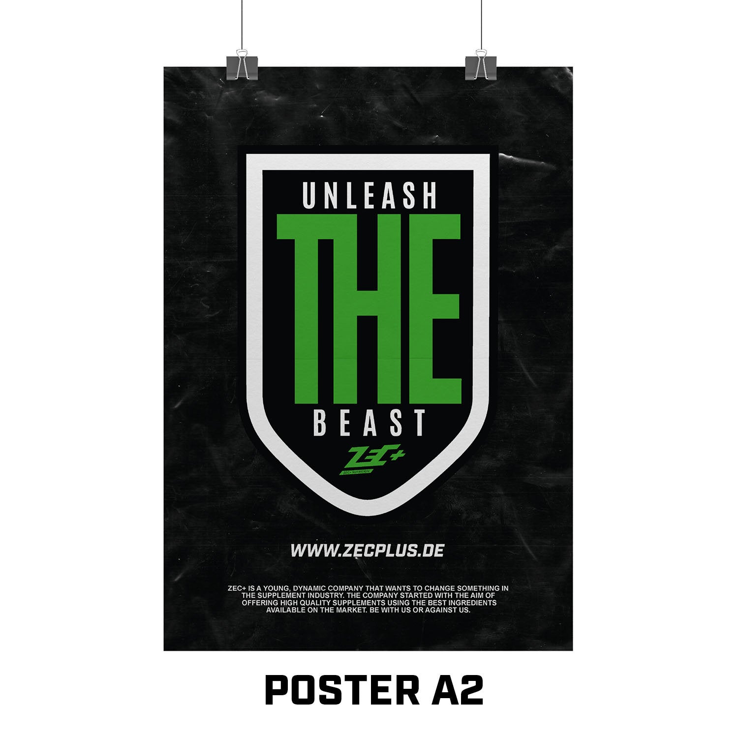 zec-poster-a2-punish-unleash-wandbild-fitness-motiv image 6