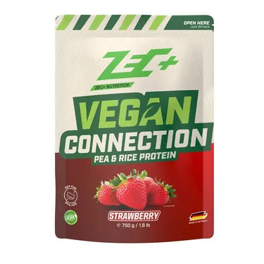 zec-vegan-connection-proteinpulver-750g-erdbeere-laktosefrei image 2