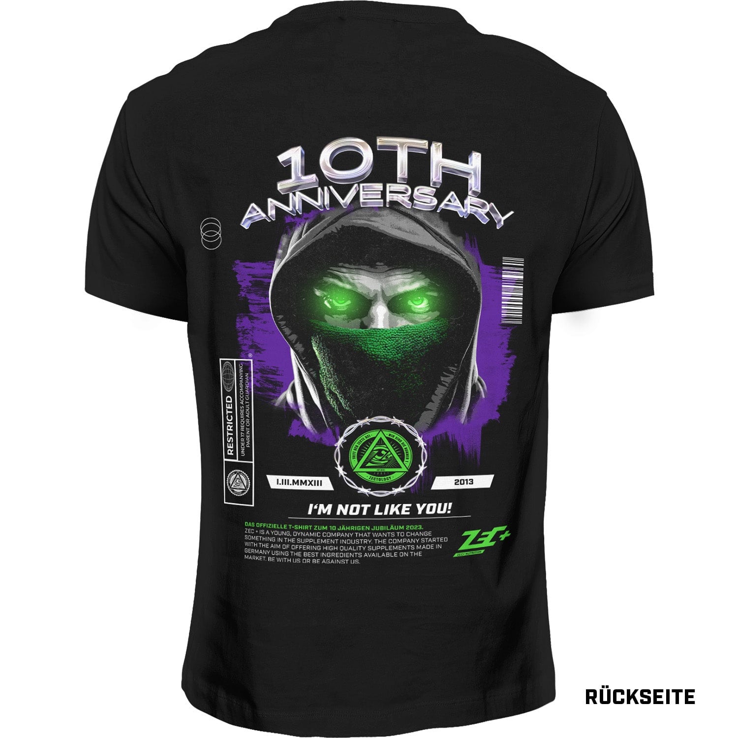 zec-health-anniversary-shirt-t-shirt-m-100-baumwolle image 2
