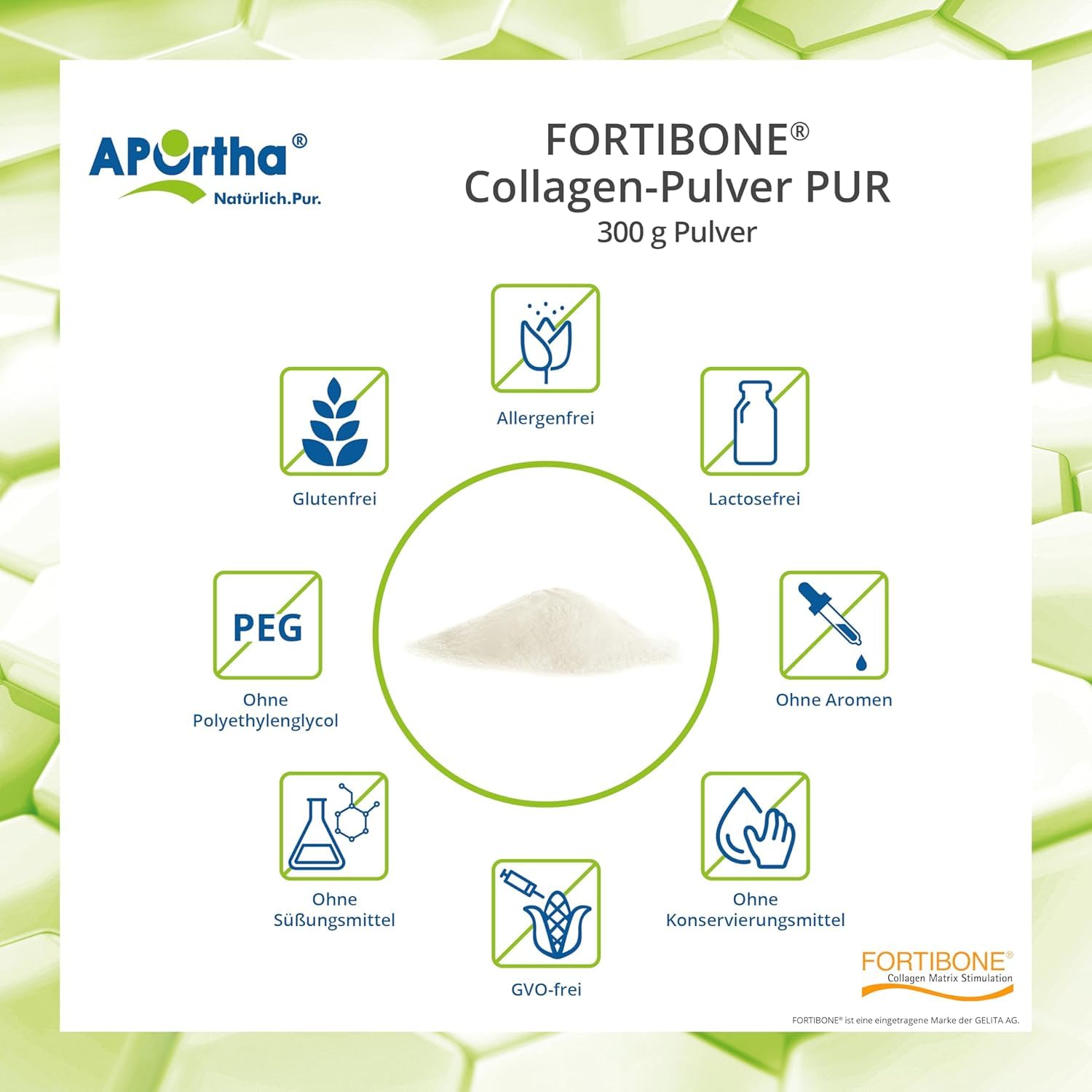aportha-fortibone-b-rind-collagen-pulver-pur-300-g-neutral image 3